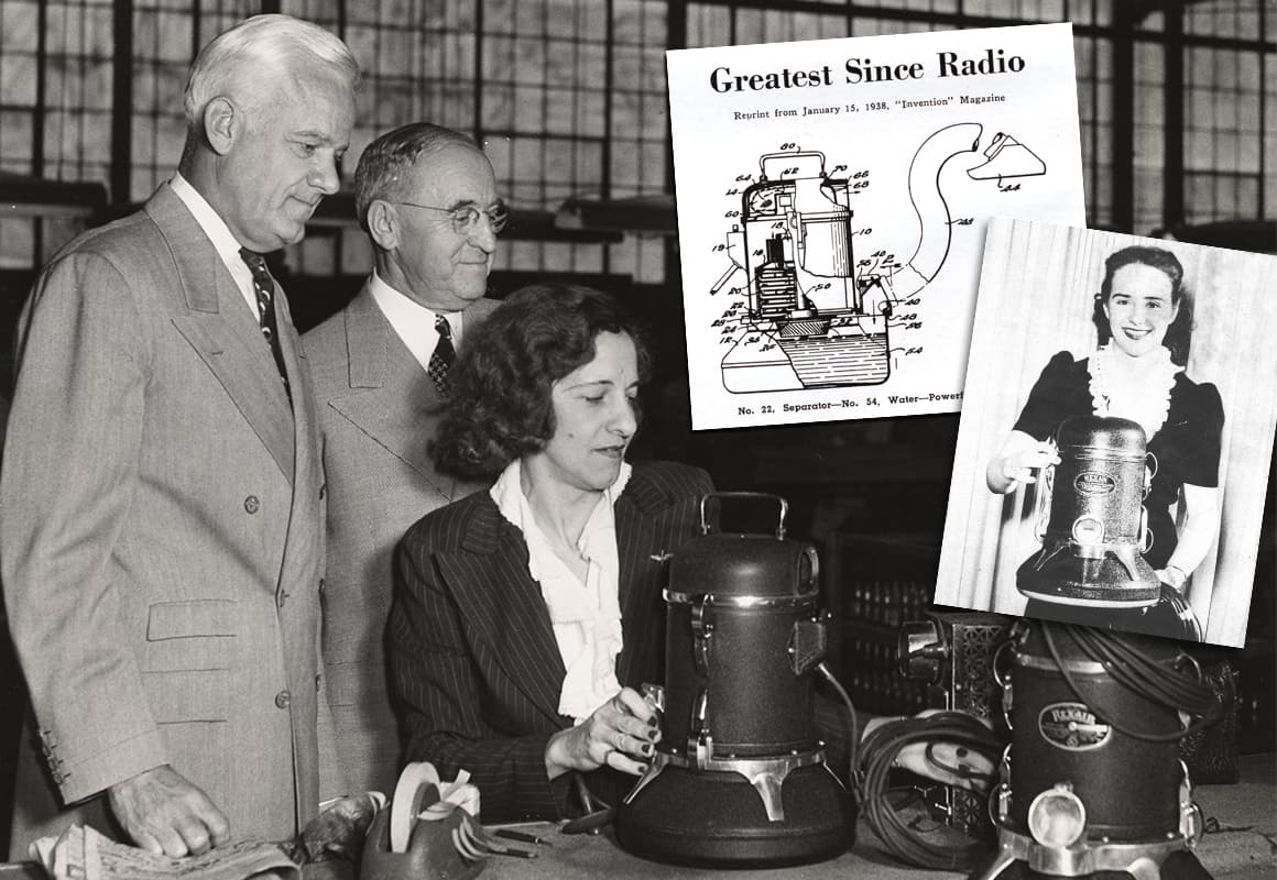 Model Rexair z filtracją wodną 1936